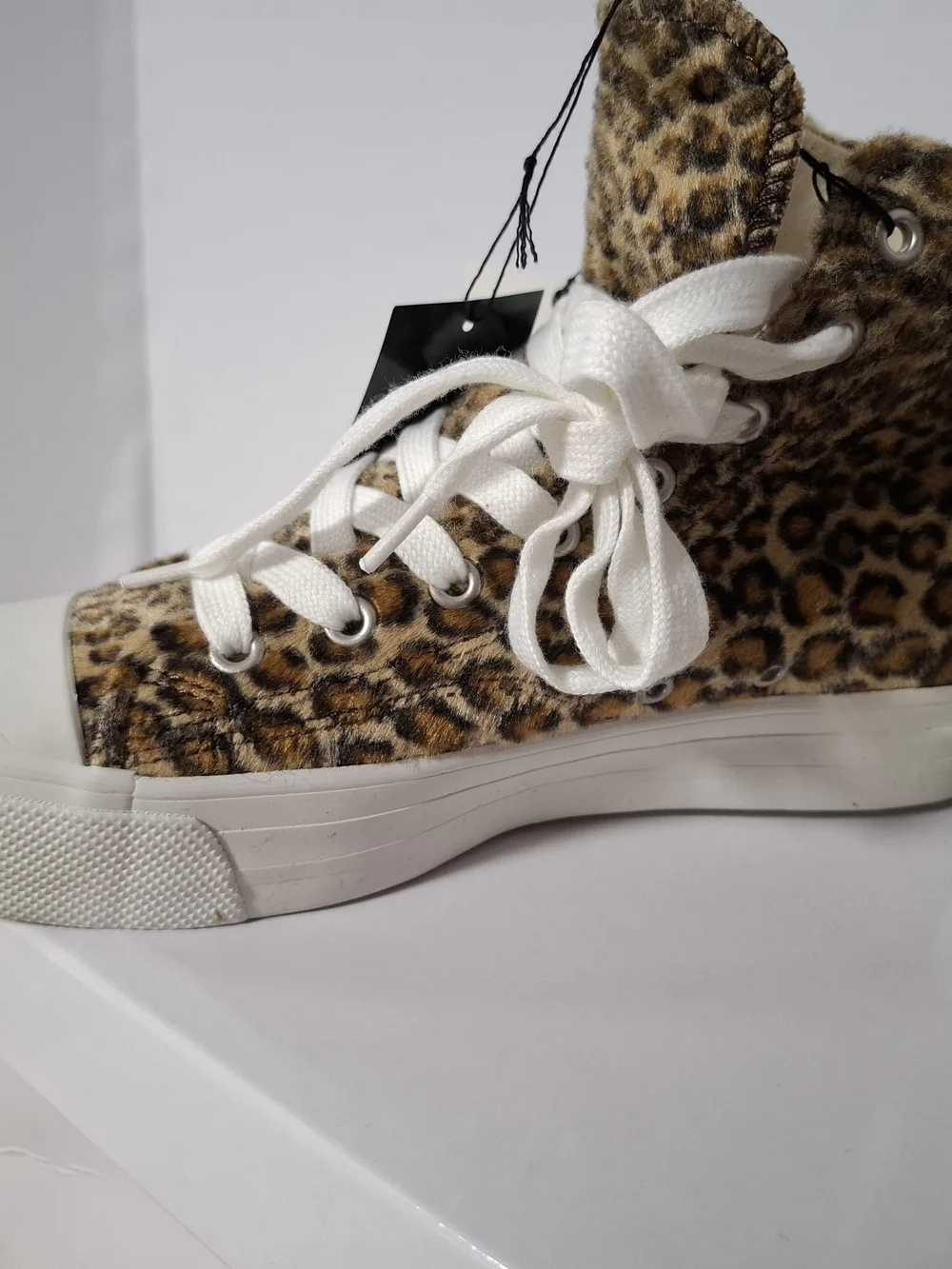 Junya Watanabe Leopard-Print High-Top Sneakers - Brown/White